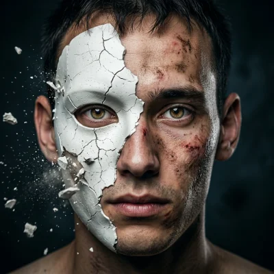 Cracked Mask Reveal