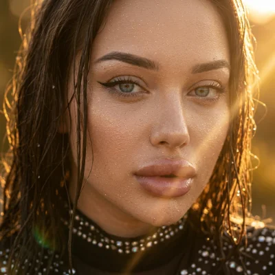 Golden Hour Wet Skin Glow