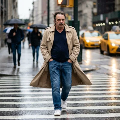 Trench Coat City Crosswalk