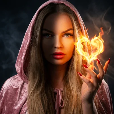 Pink Flame Sorceress