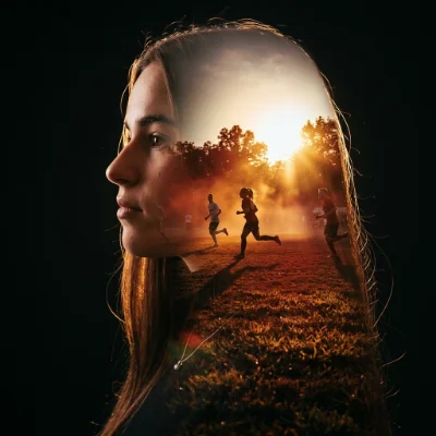 Sport Double Exposure
